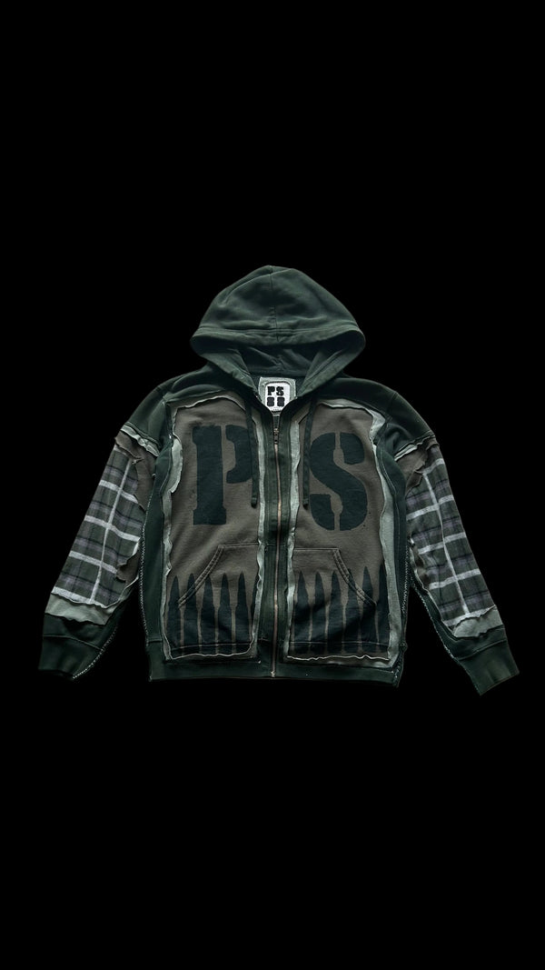 War Green Zip-Up